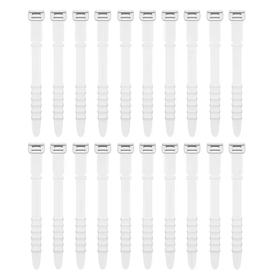 Silicone Cable Ties, Cord Organizer, Cable Straps, Reusable Cord Ties, Travel Cable Organizer, Cute Elastic Tie, Wire Ties