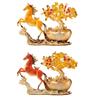 Horse Sculpture Resin Ornament Creative Farmhouse Decor Animal Figure Table Centerpiece for Birthday Housewarming Office