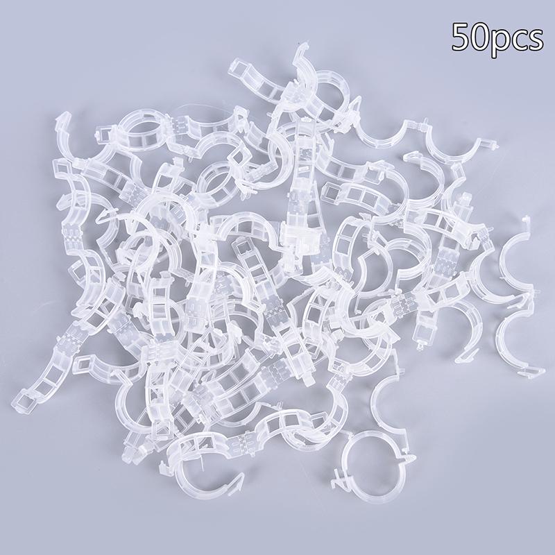 50/100pcs Plastic Plant Support Clips Clamps Garden Greenhouse Vegetables Clips Garden Tool