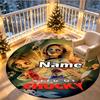 Custom Name Personalized horror movie Print Round Rug, Versatile Home Decor Carpet, for Playroom, Apartment, Balcony, Entryway, Hallway Gift