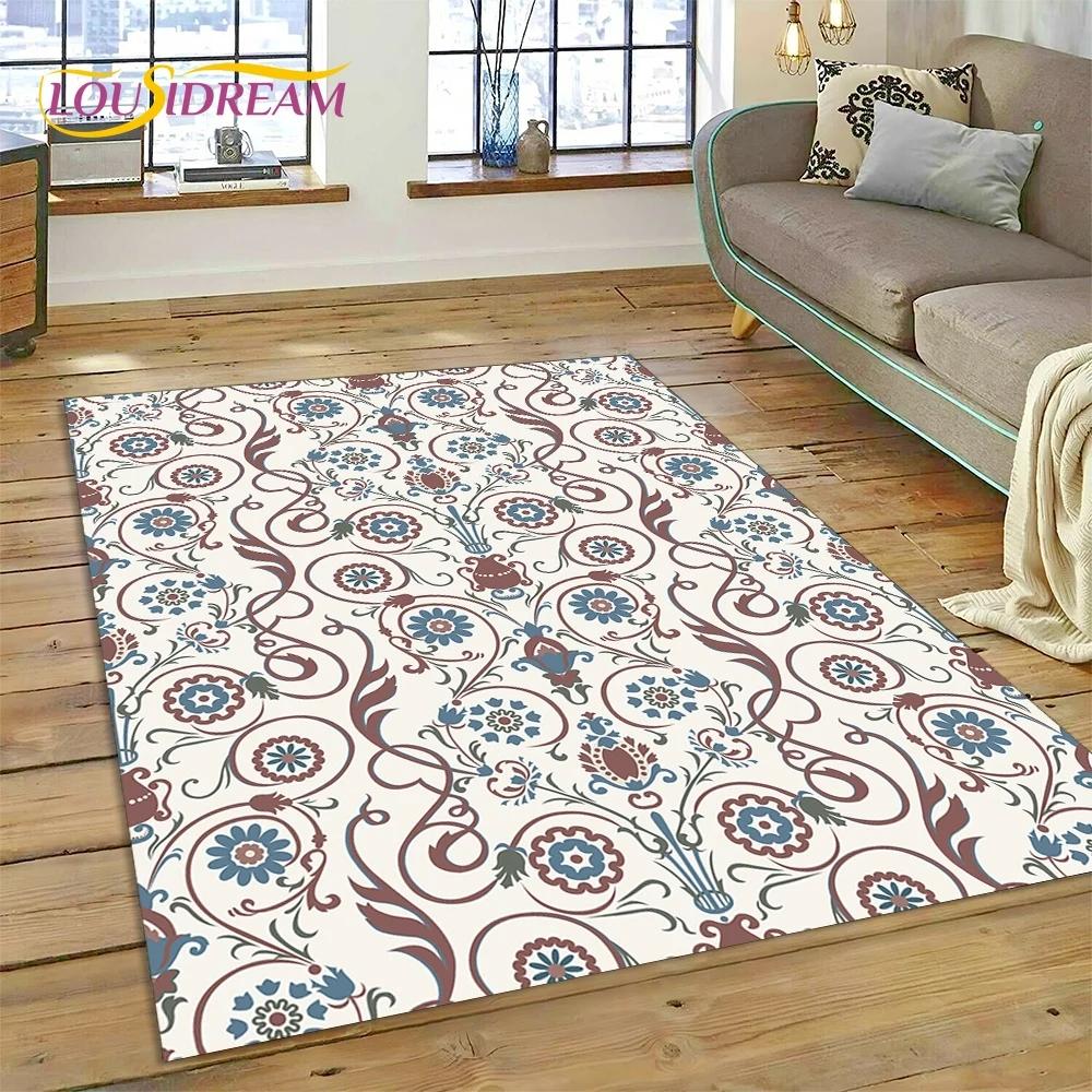 Neuester nordischer türkischer böhmischer Keltenteppich für Wohnzimmer, Schlafzimmer, Heimdekoration, Bodenmatte, rutschfeste Dekoration für Sofa, Fußmatte