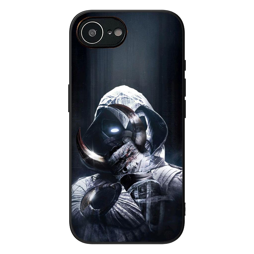 Marc Spector Marvel Moon Knight Casing Phone Cover for Apple iPhone 16 15 14 11 Pro Max 7 8 Plus SE2 SE3 SE 2022 2020 Case