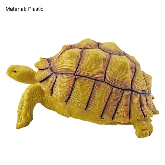 Turtle Cognitive Toys Adorable Delicate Plastic Galapagos Tortoise Decoration Model for Kids