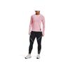 Under Armour Line Pattern Running Long Sleeve Breathable T-Shirt Women tops Pink 1375272-647