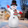 8 FT Snowman Outdoor Yard Decorations Christmas Blow Up Decoration Set Inflated Snowman with LED Lights Christmas Inflatables