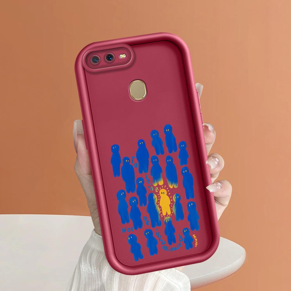 Soft Silicone Square Ladders Cartoon Pattern Full Cover Camera Protection Shockproof Case for OPPO Reno Realme OnePlus