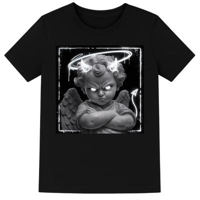Anti Social Amor T-Shirt, Gotisches Engels-Liebes-T-Shirt, Sarkastisches Valentinstags-Oberteil, Dunkel