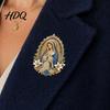 Faith Symbol Brooch Sacred Heart of Jesus Brooch Confirmation Souvenir Christian Accessory