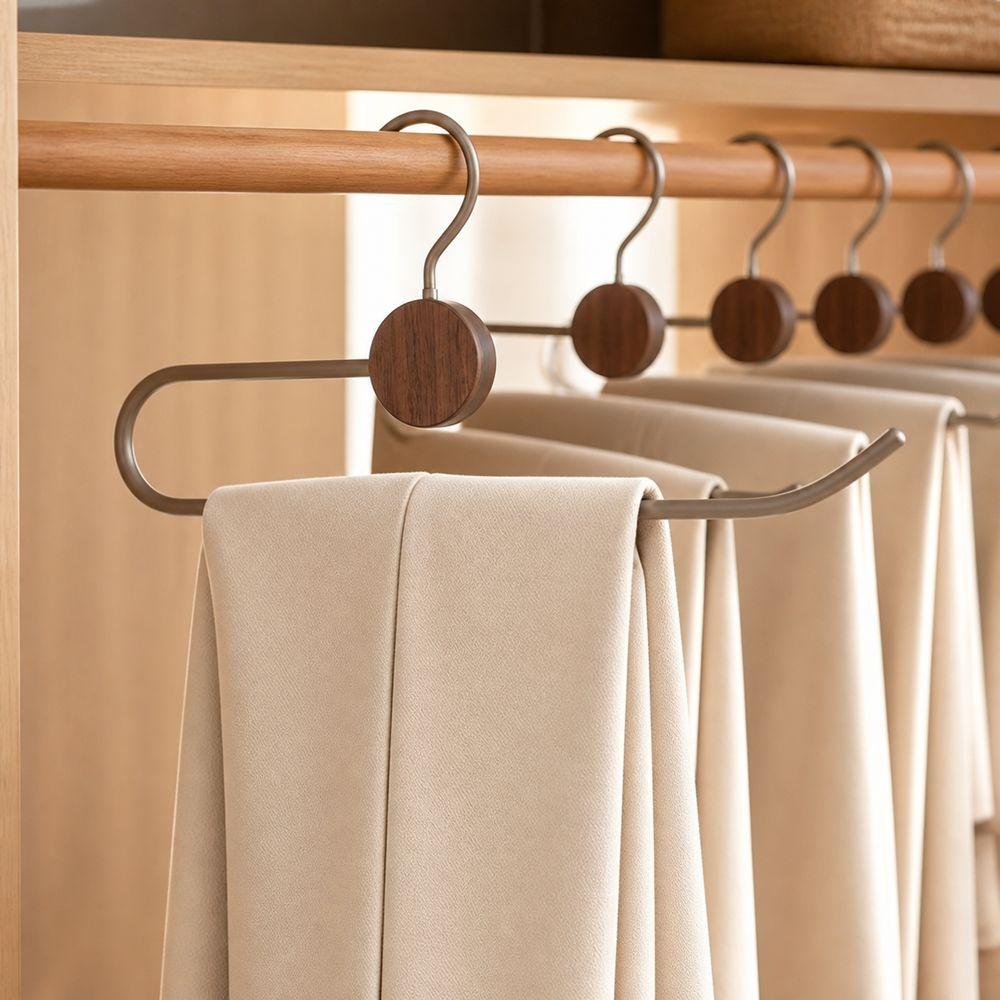 Metal Pants Hanger Rotating Hook Pants Storage Cabinet Hanging Clothes Rack  Closet Organization
