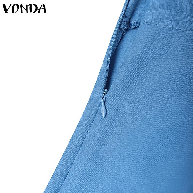 VONDA Two Piece Suit Sets Women Long Sleeve Blouse and Short Skirts Outfits