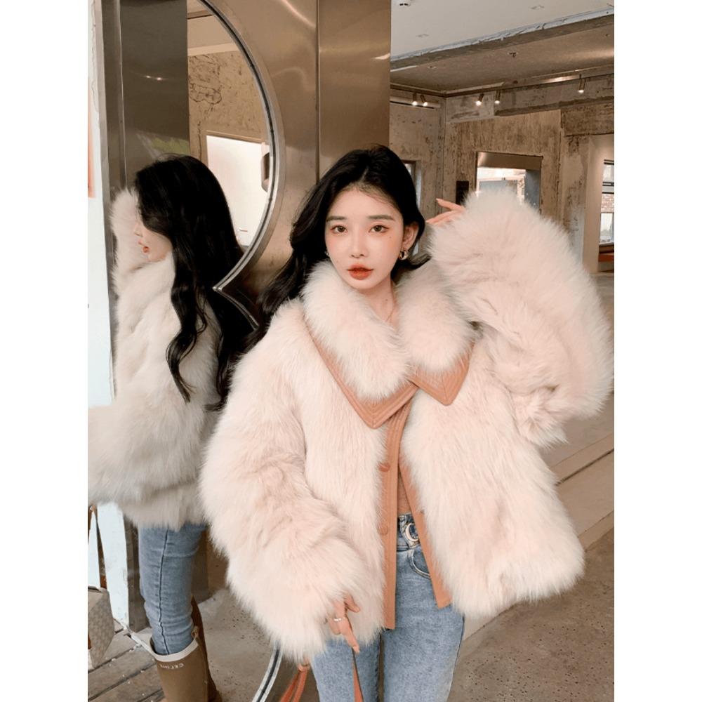 Premium Fur Coat Women's New Winter Plush Thickened Fur Coat Fluffy Foreign Gas Environmentally Friendly Foreign Gas Coat