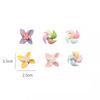 6pcs Small Car Windmill Ornaments | ABS Candy Color Rotating Gyroscope Adorable Auto Ornaments for Girls - Windmill Decor