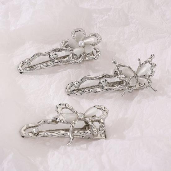 Hairpin Multiple Styles Flowers Bows Butterflies Imitation Opal Decor Hair Clip Bangs Hair Pin