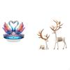 Acrylic Swan Reindeer Sculpture Tabletop Centerpiece European Cabinet Decoration Bookshelf Office