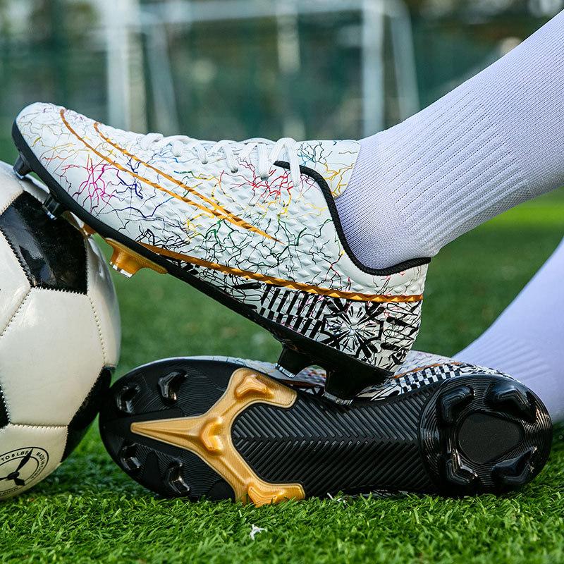 

Новые профессиональные футбольные бутсы мужские и женские AG длинные шипы TF сломанные шипы молодежные студенческие травяные игровые тренировочные бутсы 35