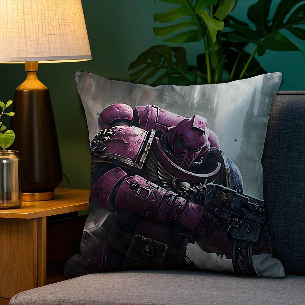 Game Pillow Case Sofa Living Room Bedroom Double-sided Printing W-Warhammer-S Square Cushion Nap Time Pillow Case
