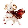 2D Flat Goat Pendant Shining Goat Bag Charm Fashion Animal Hanging Decoration  Backpack Decoration