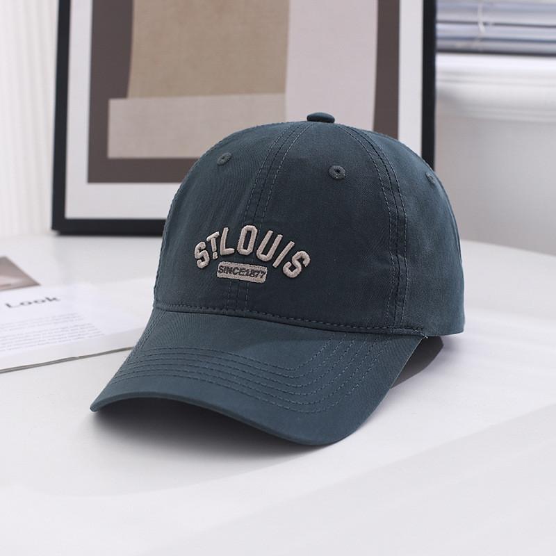 Stlouis Letters Embroidery Duck Cap Outdoor Spring Women Shade Sunscreen Fishing