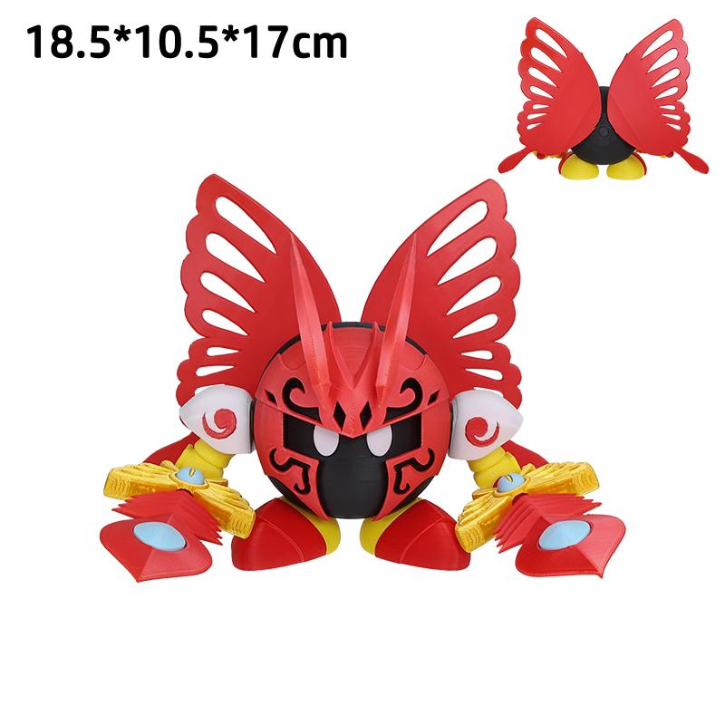 3D Geprinte Kirby Actiefiguren Meta Knight Galaxia Galacta Knight Morpho Knight Beweegbare Gewrichten Karaktermodellen Doe-het-zelf Speelgoed Cadeaus