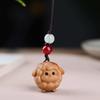 Cute Sheep Goat Shape Charm Diy Making Accessories Jewelry Findings Keychain Components Wood Car Keyring Sandalwood Keychains