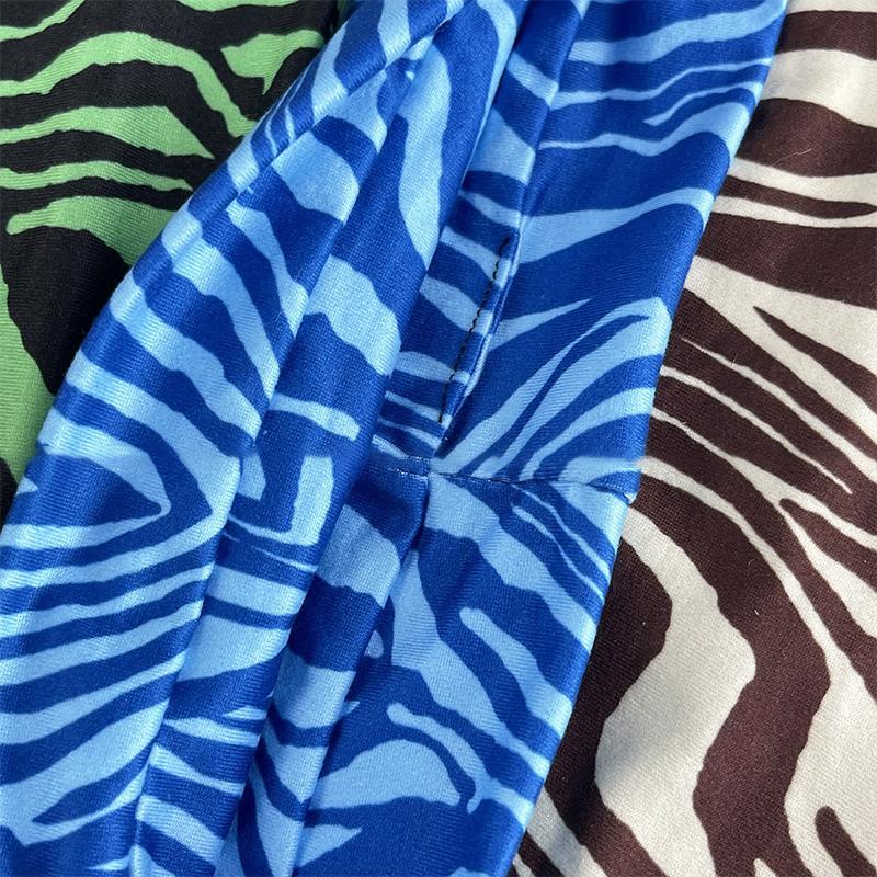 1 ks Módní dámské sportovní čelenky do vlasů Retro styl Zvířecí zebra potisk Čelenka pro každodenní život Street Dance & Výlety