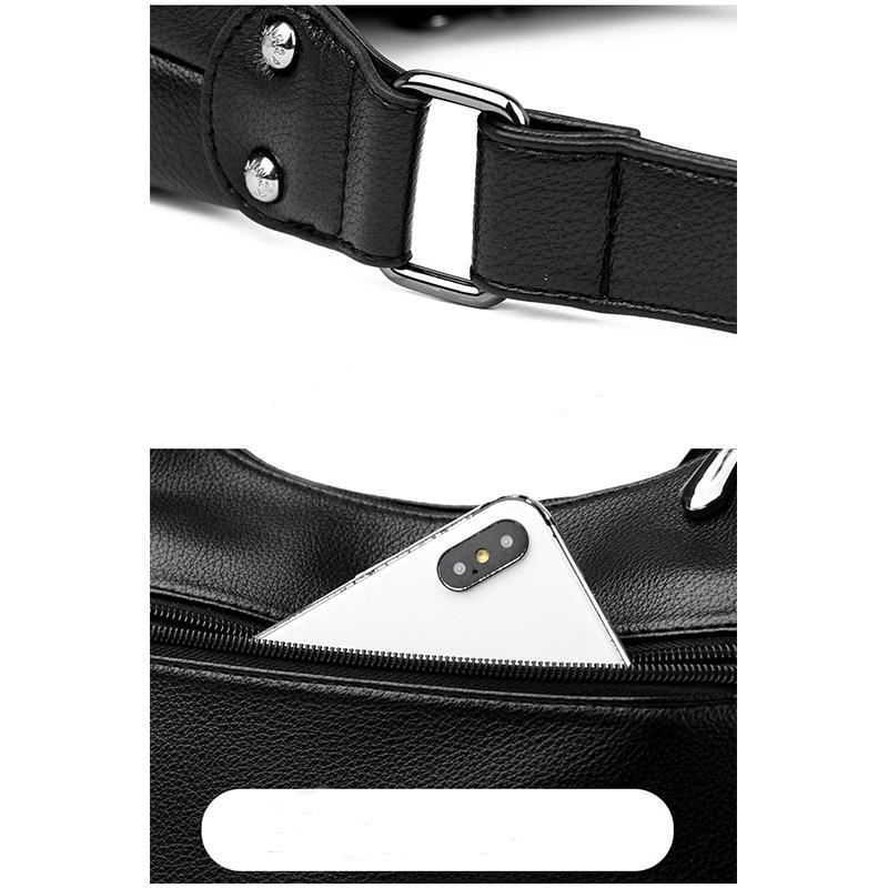 Damen-Schultertasche aus weichem Leder, Messenger-Tasche, inklusive Geldbörse und Kartenpaket