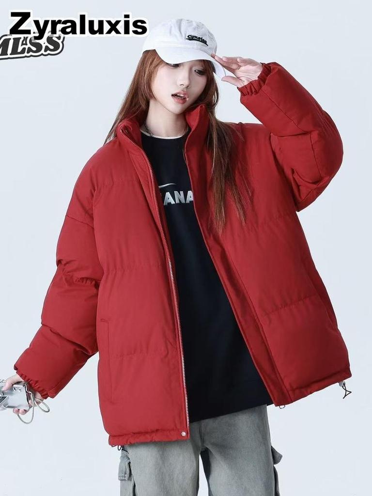 Women's Fall Winter Casual Fleece Lined Thick Warm Padded Coat