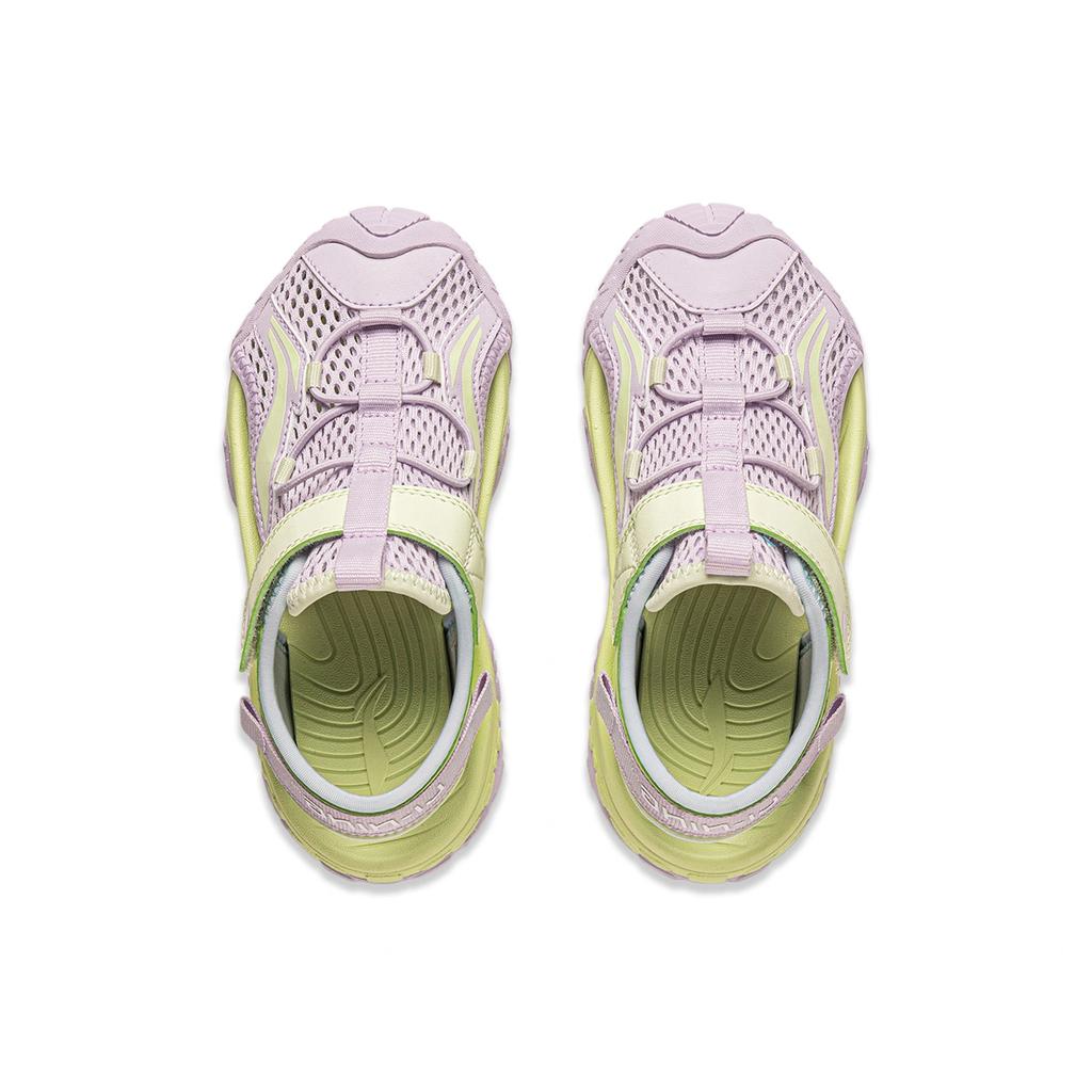 Li Ning Cute Comfortable Trendy Versatile Breathable Low-Top Kids Sandals Kids sandals Light-Purple Light-Green YKKU026-2