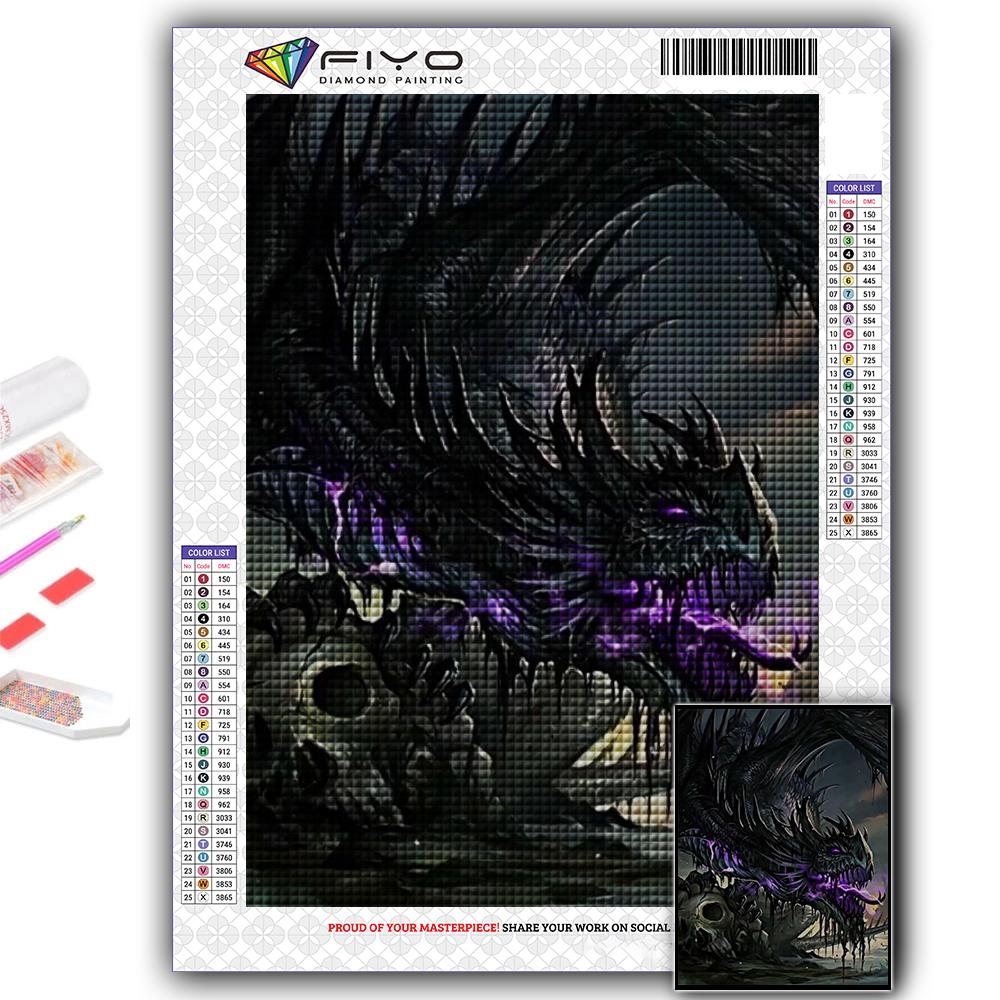 Cross Stitch Kit DIY Diamond Embroidery European Dragon Diamond Painting Home Decor