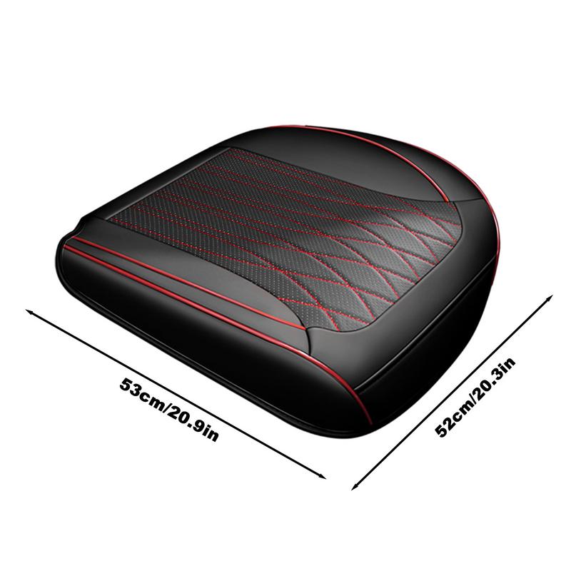 Car Seat Cushion Pad Anti-Slip Car Chair Cushion Comfortable Faux Leather Seat Pad Breathable Easy Clean For All Seasons