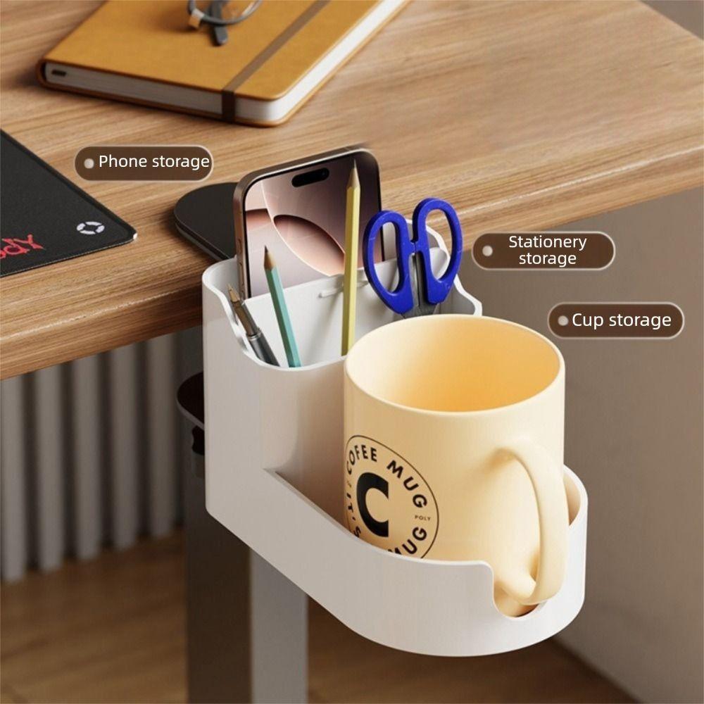 ABS Desktop Storage Box Height Adjustable Beverage Storage Rack  Under Desk Storage