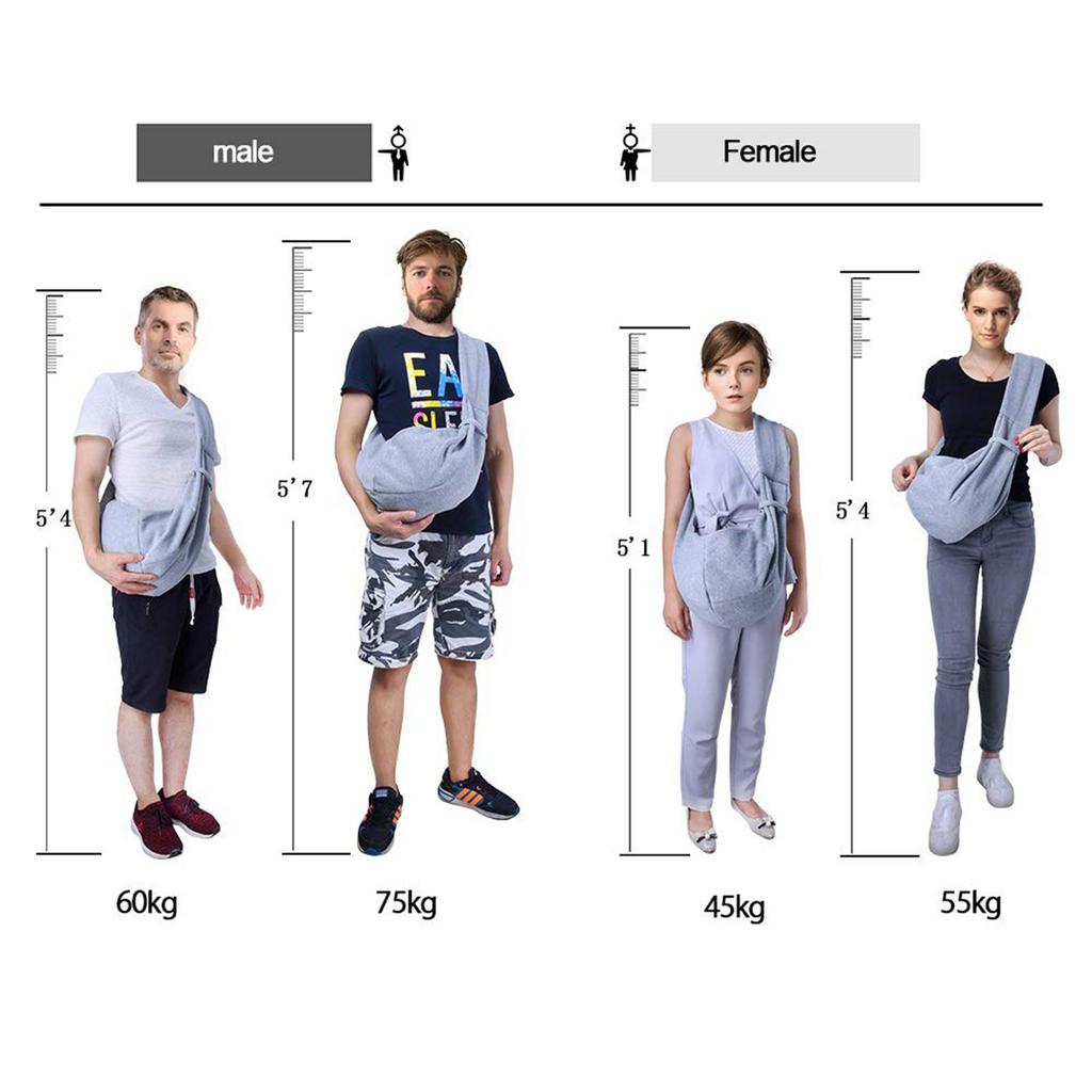 Pet Carrier, Hand Free Sling Adjustable Padded Strap Tote Bag Breathable Cotton