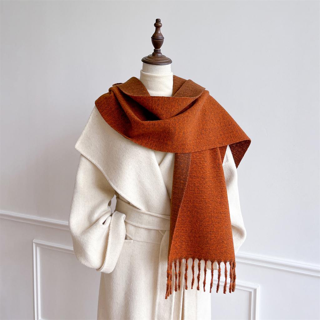 Luxury Brand Cashmere Women Plaid Scarf Winter Warm Shawl and Wrap Bandana Pashmina Female Foulard Square Thick Blanket Poncho