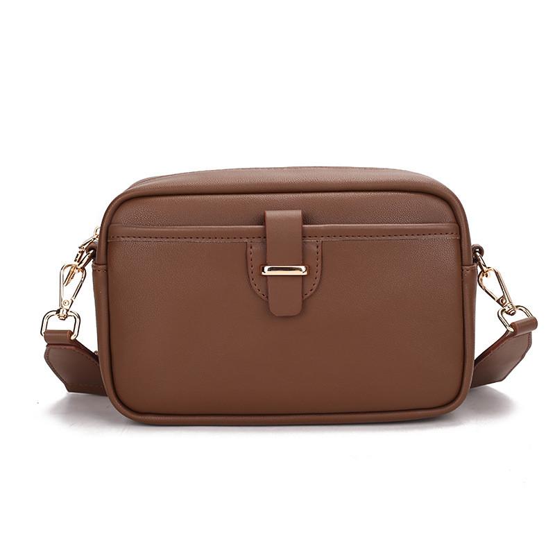 IELGY Ladies Black Large Capacity Crossbody Small Square Bag