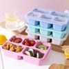 Portable Five-Grid Snack Storage Box & Desktop Organizer