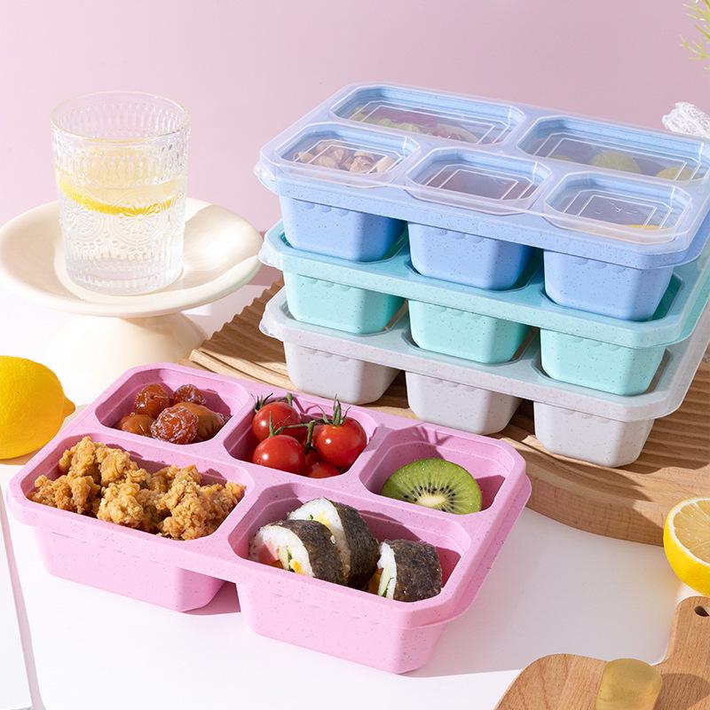 Portable Five-Grid Snack Storage Box & Desktop Organizer