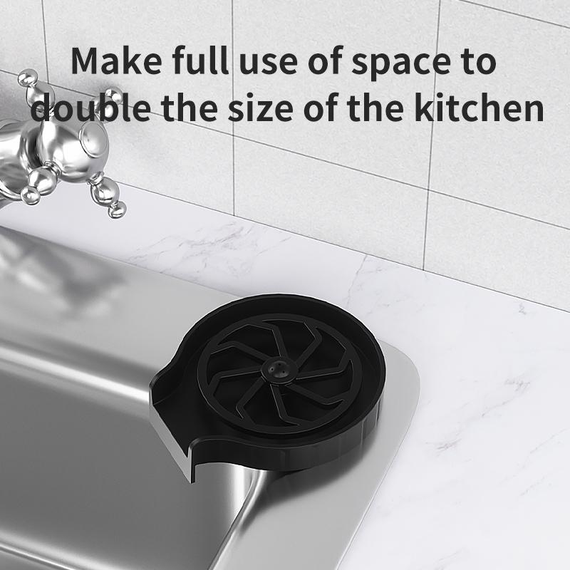 Kitchen Sink Rinser Automatic Press Cup Washer Embedded Universal Tap Press Cleaner