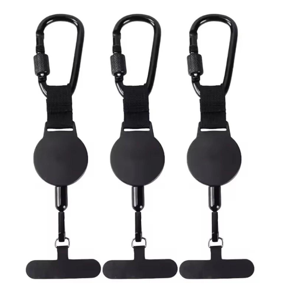 Steel Cable Retractable Phone Lanyard Heavy Duty Retractable Cellphone Strap Travel Use