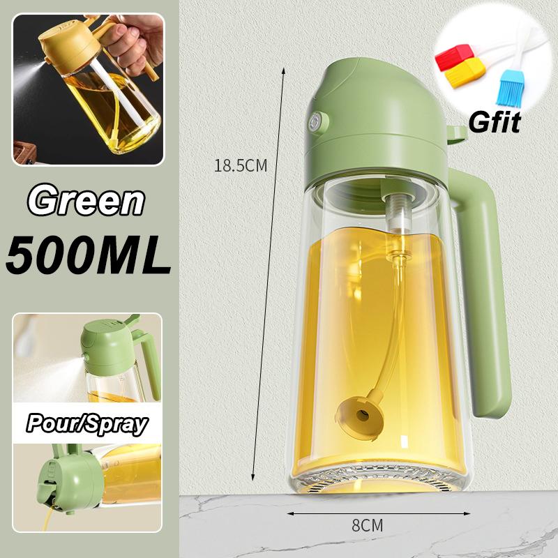 Plastic Automatic Opening and Closing Pouring Oil Spray Bottle Leak-proof Large Capacity Soy Sauce Vinegar Seasoning Bottle