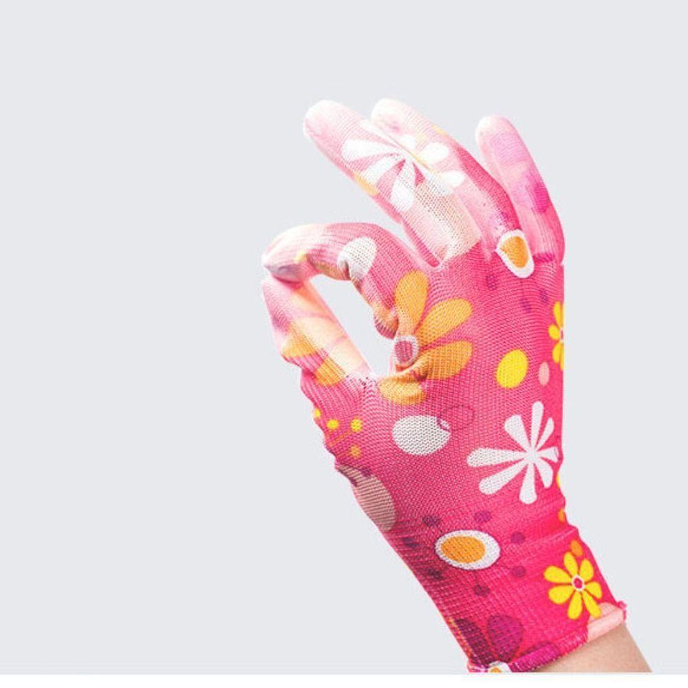 Nylon Gardening Gloves Non-Slip Work Gloves Palm-Coated Labor Protection Gloves  Labor Protection