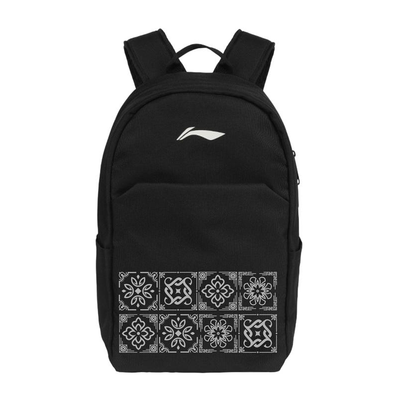 Li Ning Polyester Backpack Unisex Black ALCNY5