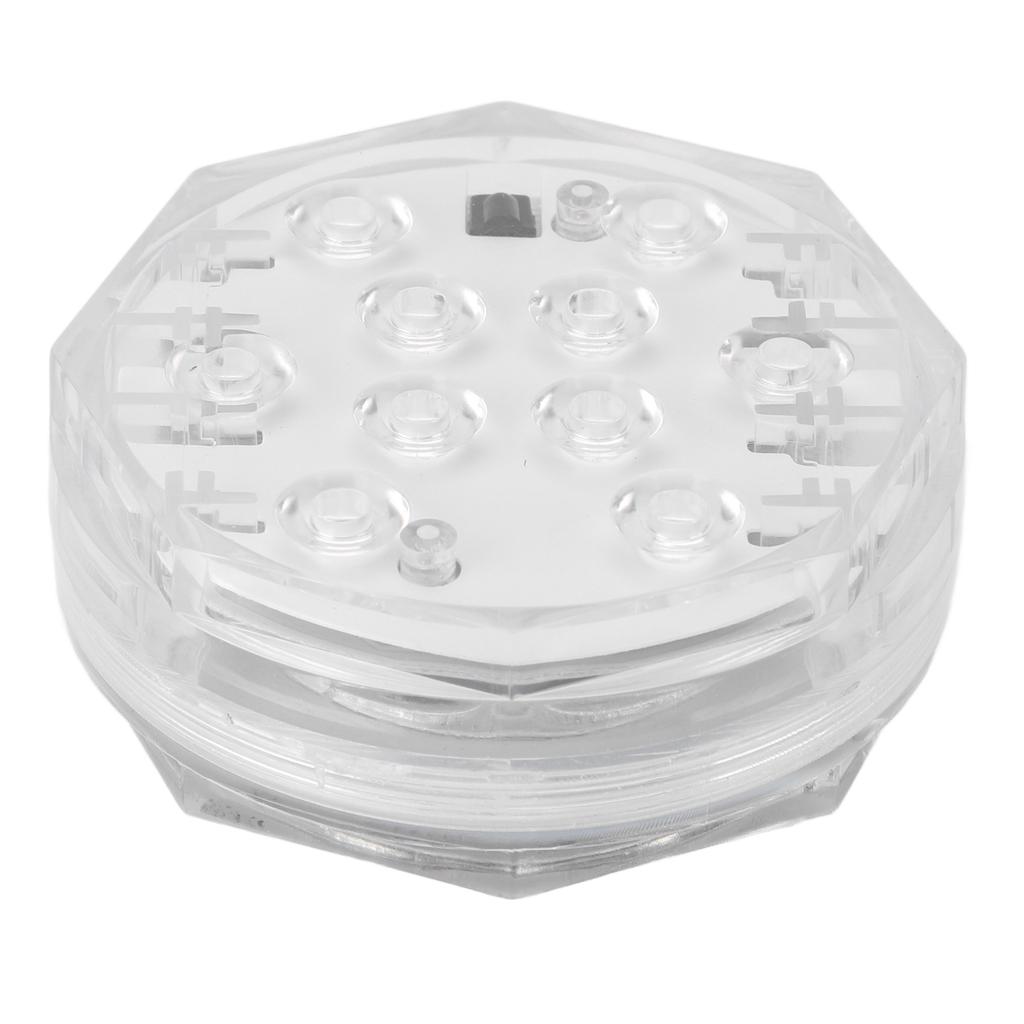 LED Submersible Light with Remote 3 Dynamic 15 Static RGB Light Effect Battery Operated Pool Light f