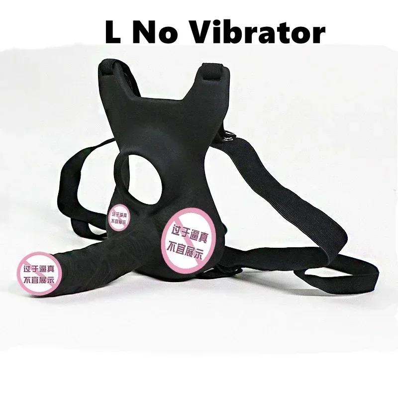 Vaginaplugg 10 frekvenser Dobbel penetrering Analplugg Dildo Butt-plugg Vibrator for menn Stropp på penis Sexleketøy for par