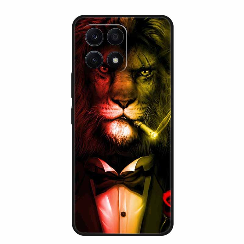 For Honor X6B Case Soft Printed Lion Wolf TPU Silicone Cover for Huawei Honor X6b Case JDY-LX1 Protection HonorX6b Girl Covers
