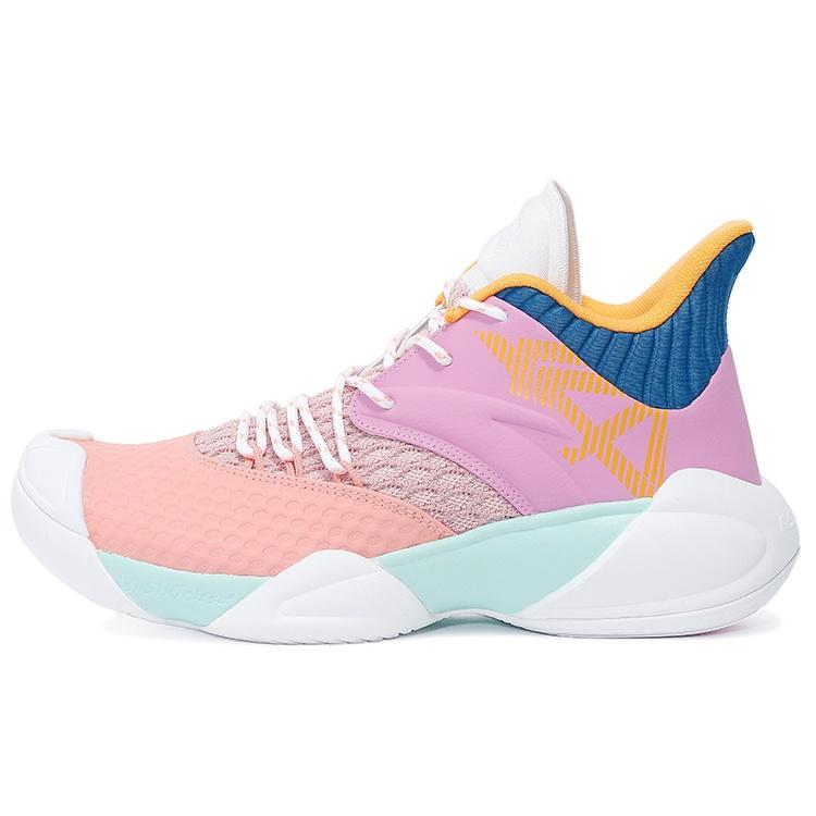 ANTA Basketball Series Sneakers Mid Pink White Blue Men s 112131616S-2 EU 44