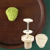 Chinese Style Flower Mooncakes Stamp Tool Green Bean Pastries Stamp Innovative Pastries Mold for Cultural Celebrations