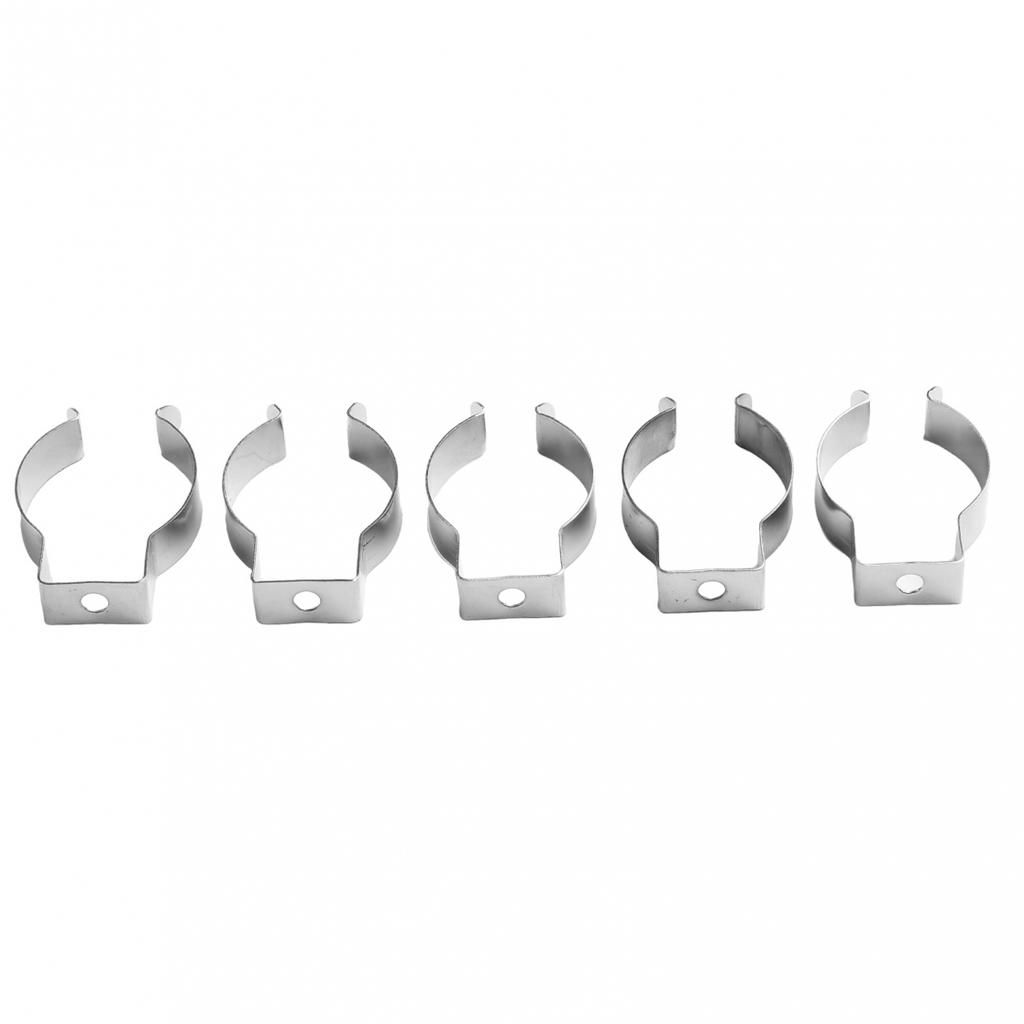 Fjäderklämmor för skjul i rostfritt stål, 10 st