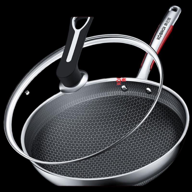 KOBACH 304 Stainless Steel Non-stick Wok
