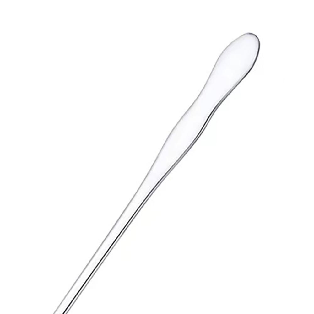 4Pcs Rustless Steel Oil Spoon Round Spoon Head Extra Long Handle Deep Soup Spoon Safe Mirror Polished Kitchen Utensil