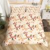 3PCS Single-sided Printed Bedding Set ,Comforter Animal Plant Flowers Leaves Duvet Bedding Cover Pillows Comfortable Bedspreads